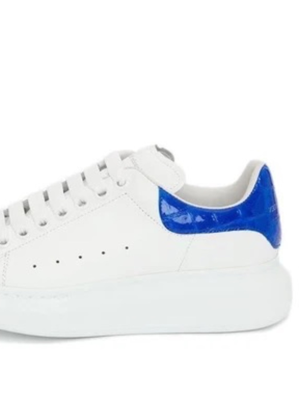 Alexander McQueen Oversized Sneaker 'White Ultramarine'-Size 38